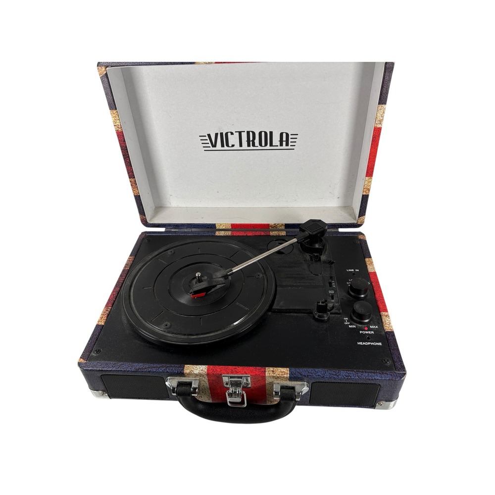 Victrola Record Player Unisex OS Union Jack Good Bluetooth Suitcase Turntable